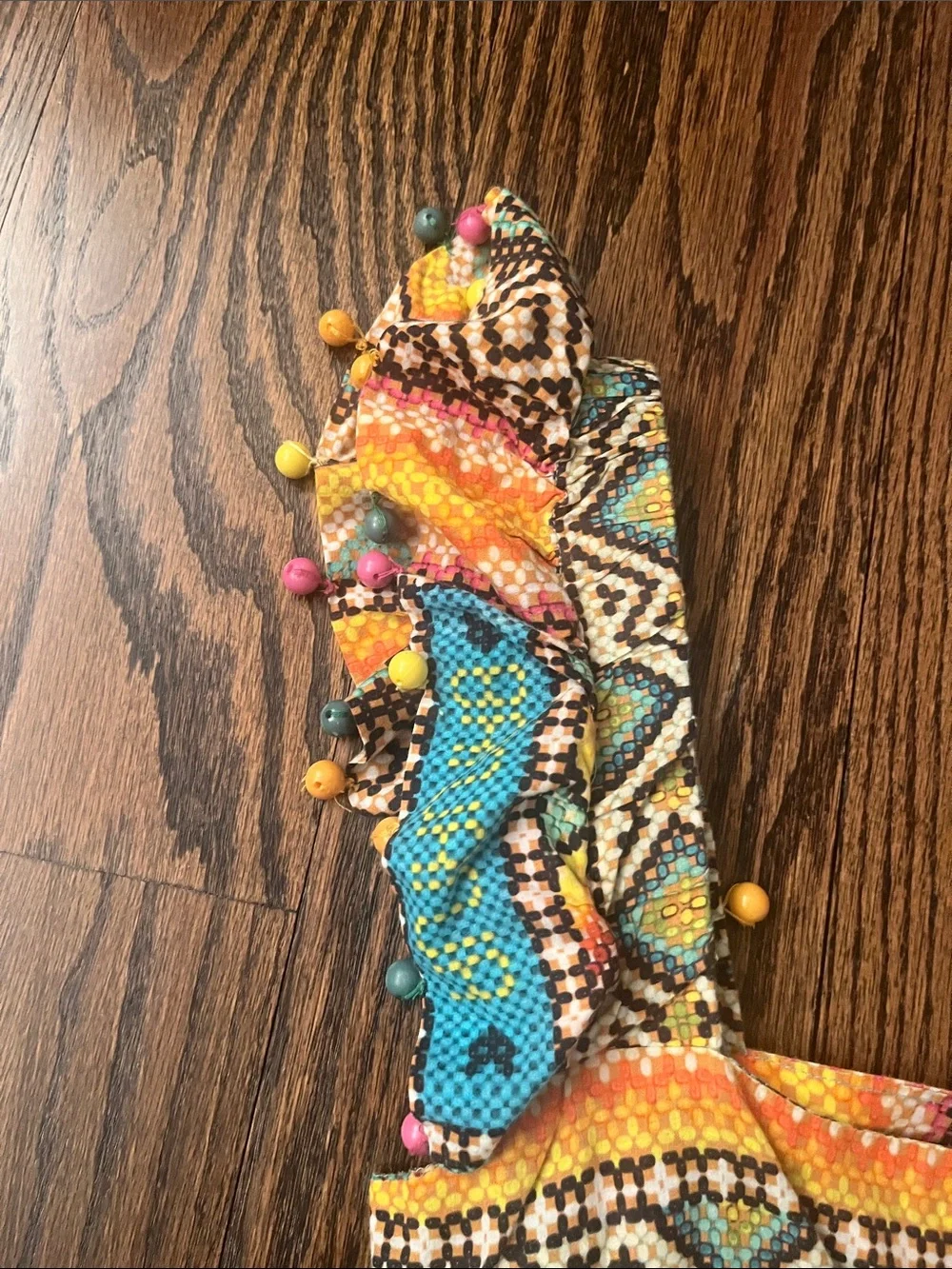FARM Rio Banana Scarves Printed Midi Dress - Picture 7 of 9